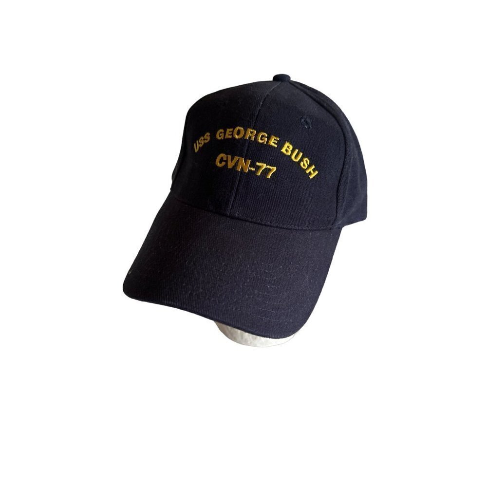 USS George Bush‎ CVN-77 Blue Military Cap Hat Adjustable